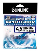 Sunline шок-лидер монофильный конический Monster Battle Taper Leader 5м