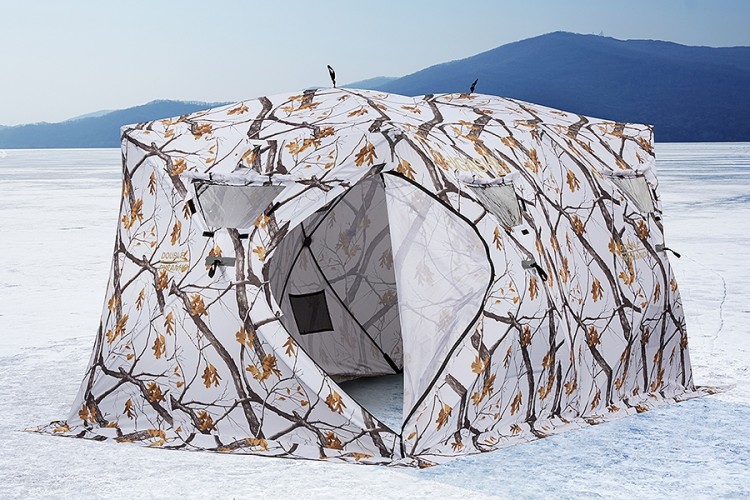 HIGASHI палатка DOUBLE WINTER CAMO PYRAMID