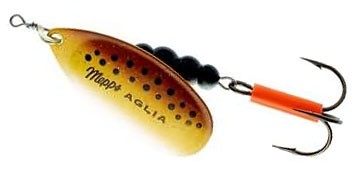 Mepps блесна Aglia Fluo Micropigments Trout Brown/Gold