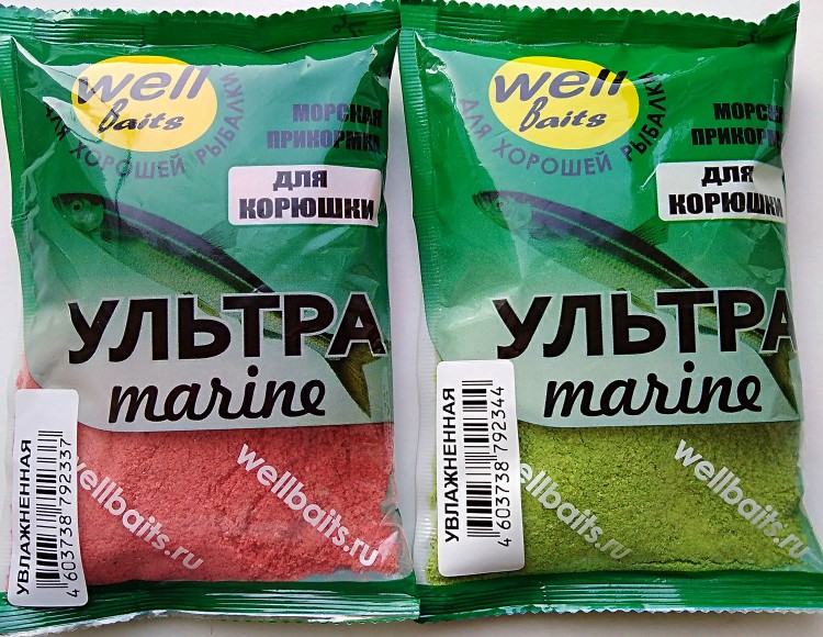 WELL Baits прикормка Ультрамарин увлажненная с крилем, 95 гр