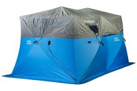HIGASHI накидка на палатку Double Pyramid Half tent rain cover #Grey
