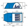 Maverick палатка трехместная PICNIC синий