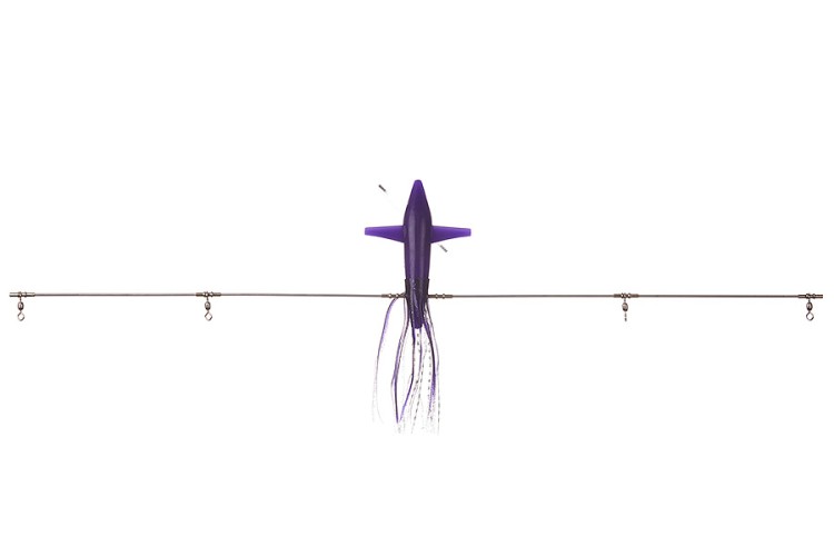 HIGASHI левая птица Left top bird w/wire 36 completed #Purple/Black