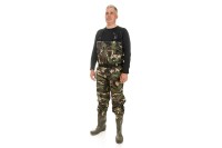 HIGASHI вейдерсы Waterskin Camo pvc w/felt boot