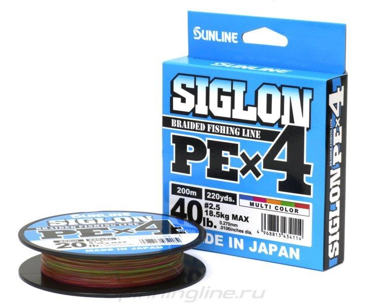 Sunline шнур Siglon PEx 4 100м Multi color