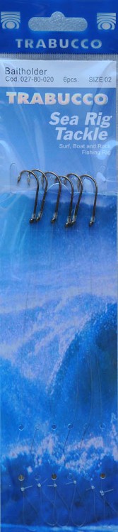Trabucco крючки с поводками Baitholder Sea Rig Tackle