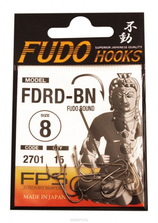 FUDO крючки MARU SODE W/RING BN (4401)
